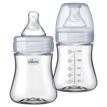 Load image into Gallery viewer, Chicco Duo 5oz. 2-Pack Hybrid Baby Bottles with Invinci-Glass Inside/Plastic Outside in
