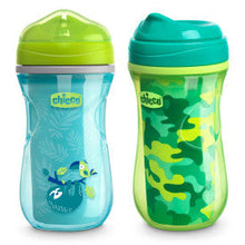 Load image into Gallery viewer, Chicco Insulated Rim Spout Trainer Cup 9oz 12m+ (2pk)
